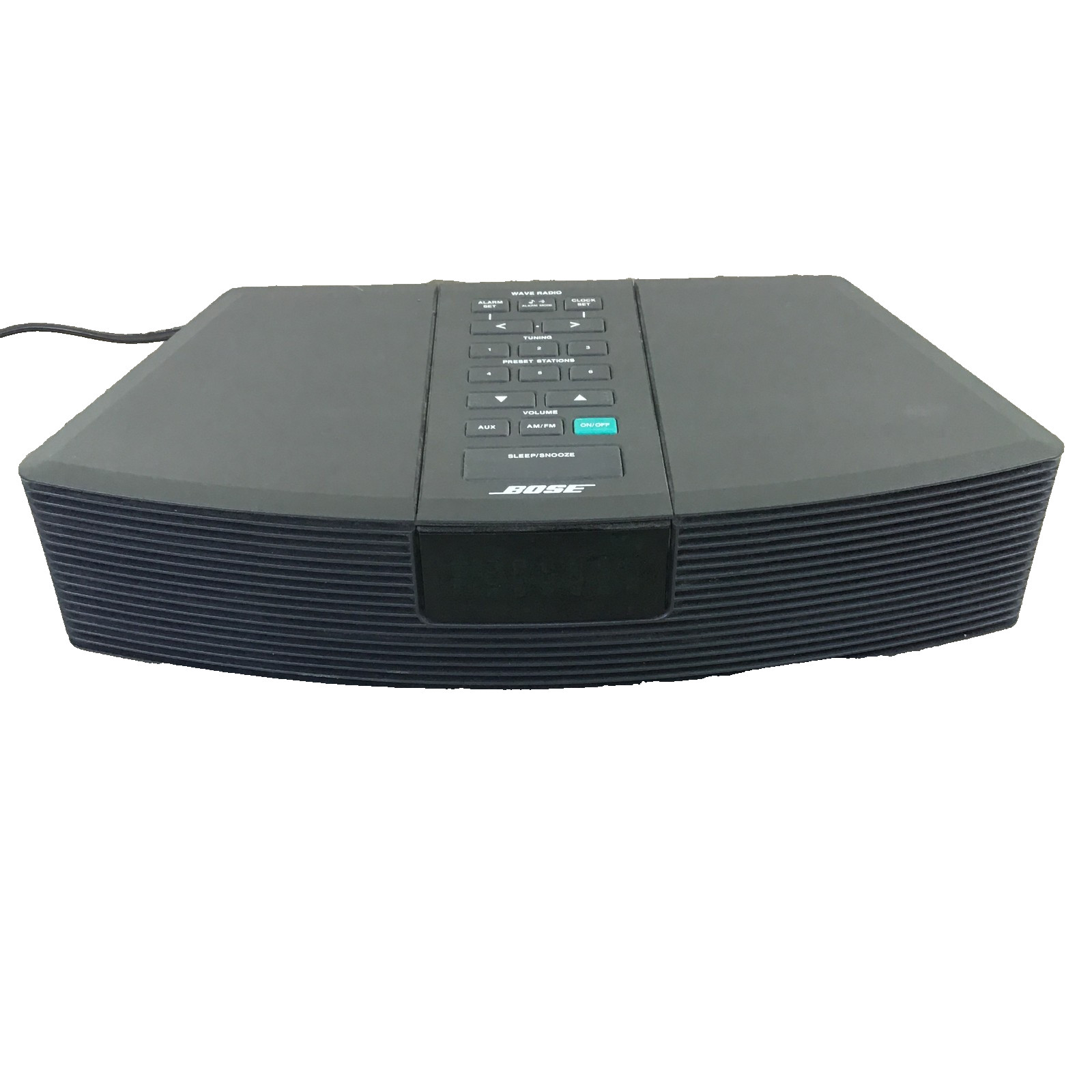 Bose Wave Radio AM FM Stereo Digital Alarm Clock AWR1-1W Black w/Power Cord