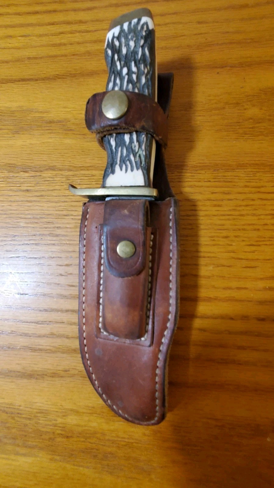 Schrade USA Uncle Henry Hunting Knife Fixed Blade 171UH W/ Leather Sheath