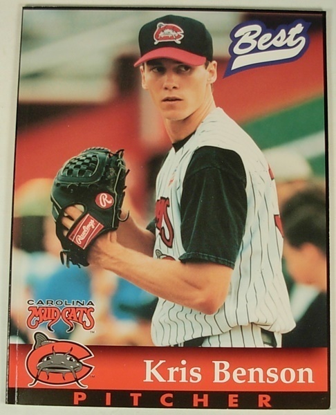 CAROLINA MUDCATS PITTSBURGH PIRATES 1997 PROGRAM KRIS BENSON