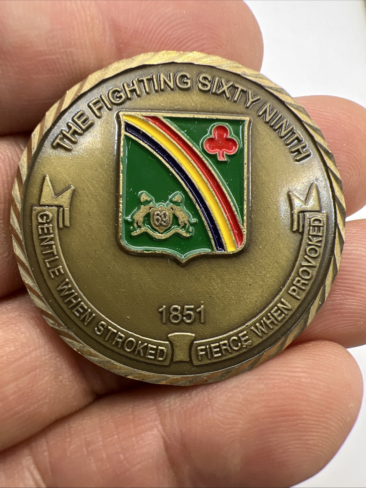Vintage 1st BATTALION Infantry The Fighting 69th’ Combat Challenge Coin