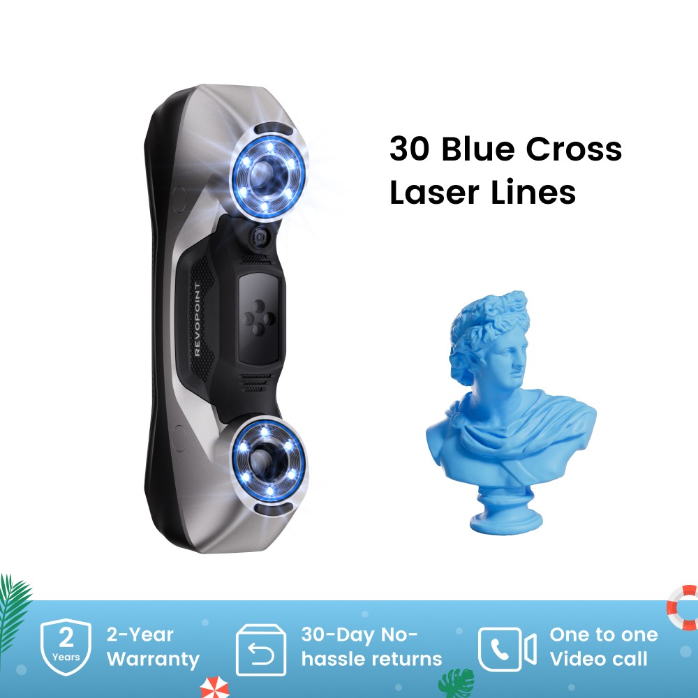 Revopoint MetroY 3D Laser Scanner For 3D Print 0.01mm Precision Handheld Scanner