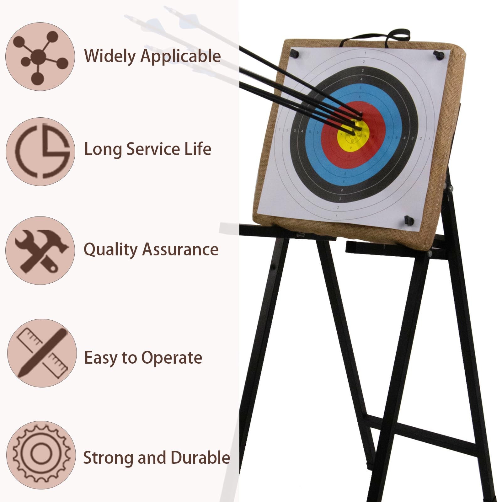 Archery Targets for Backyard with 20 pcs Archery Paper Targets and Arrow Pull...