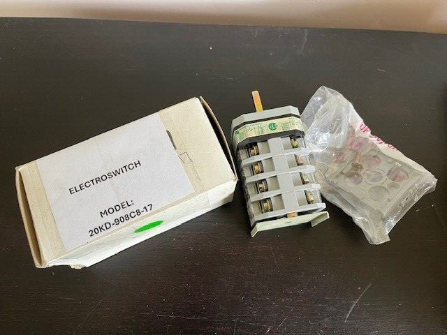 Electroswitch 20KD-908C8-17 Series 20 Rotary Switch NEW