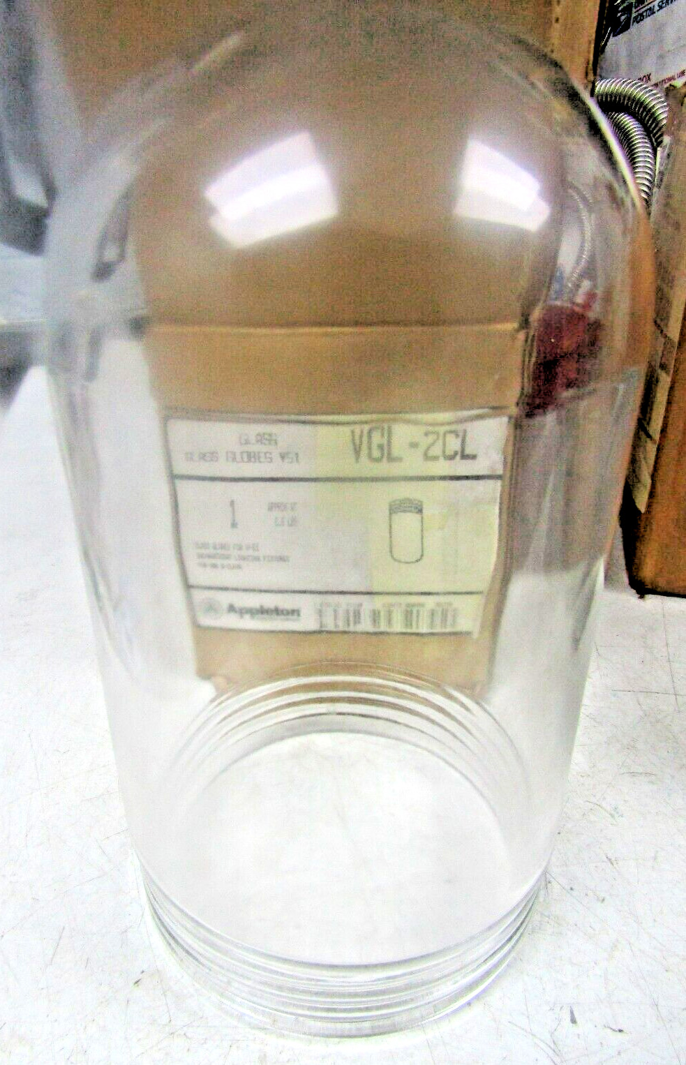 🔥 NEW APPLETON FOR V51 SERIES LIGHT FIXTURES CLEAR GLASS GLOBE APPLETON VGL-2CL