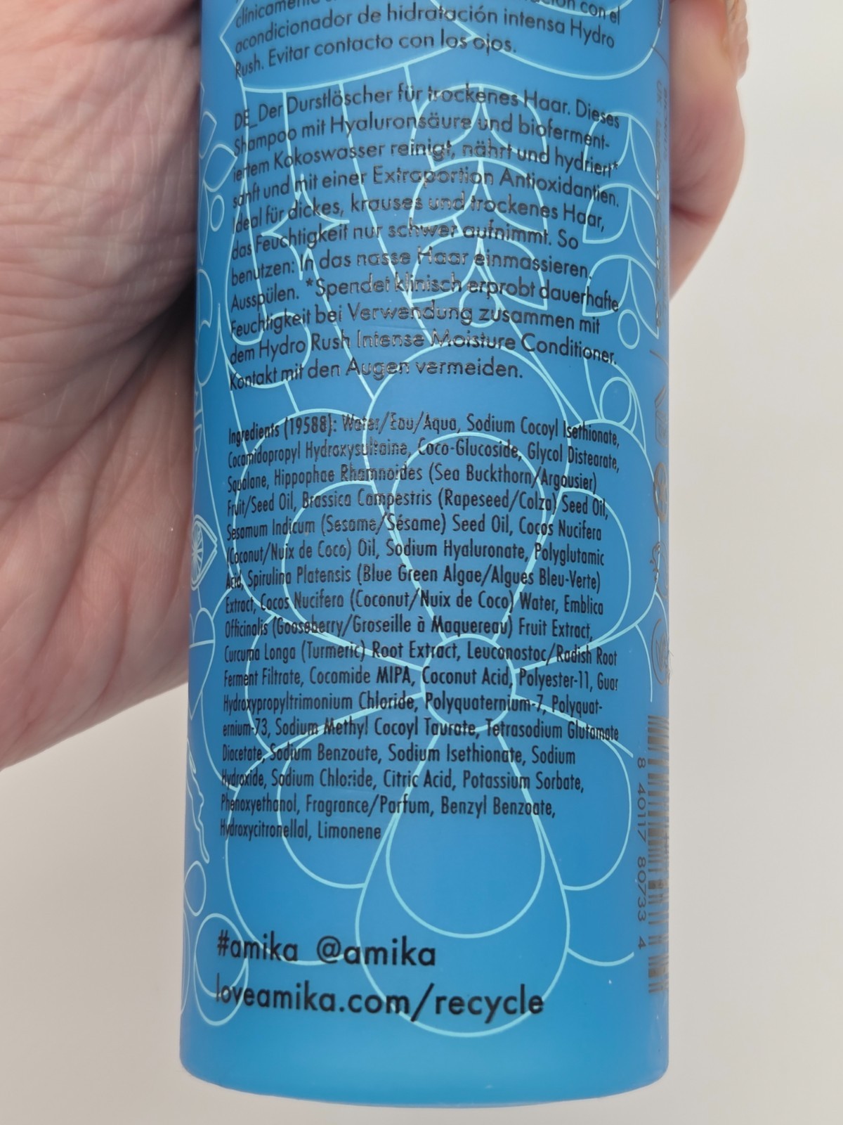 Amika Hydro Rush Shampoo & Conditioner Duo - 9.2 Fl. Oz - Intense Moisturizing