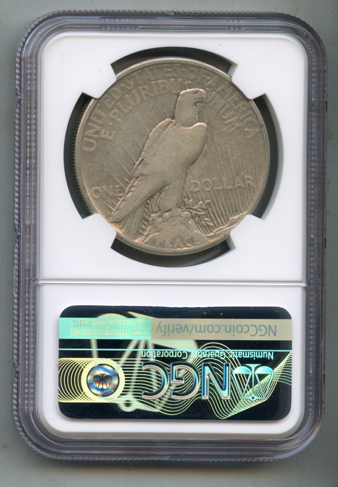1921 Peace Silver Dollar NGC VG 10 High Relief