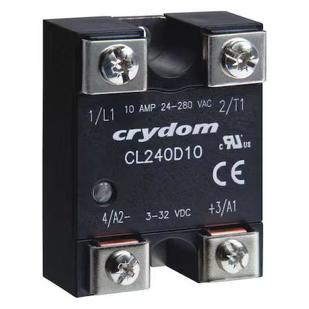 Crydom Cl240d10 Solid State Relay, 1 Phase, Screw Clamp, Panel, Triac