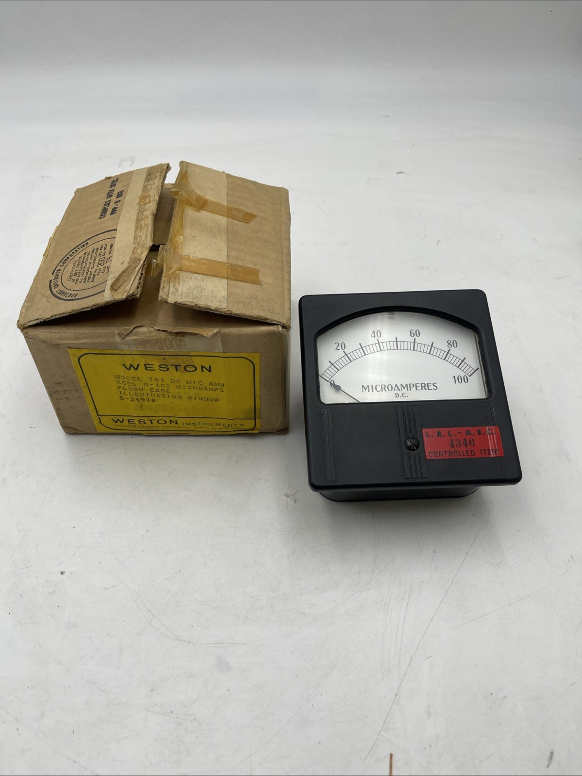 Antique Daystrom Incorporated/Weston Microamperes D.C. Model: 741-60!!!Rare! S1