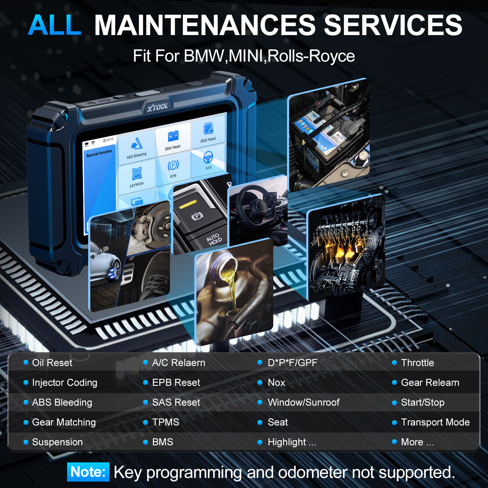 XTOOL IP500 For BMW All System Bidirectional OBD2 Diagnostic Scanner ECU Coding