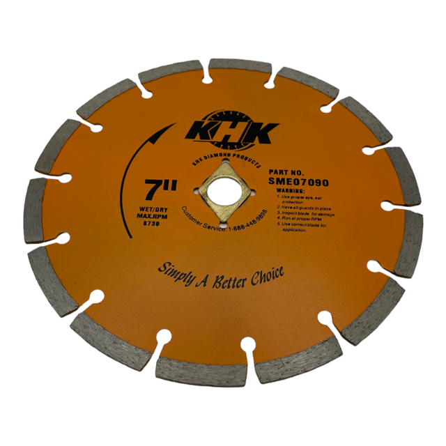 2 Pack 7" Segmented Diamond Saw Blade Cutting Concrete Brick Stone Multi-purpose