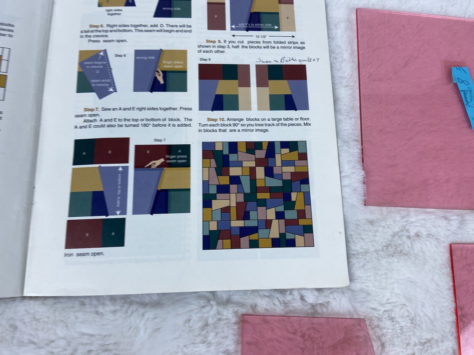 Crazy Quilt Book Patterns Quilting Heartland Includes Plastic Templates