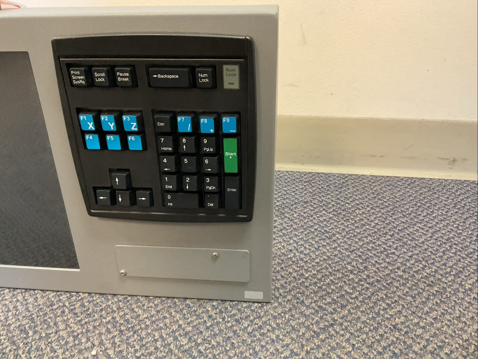 Bridgeport EZ-Trak Display Control Box, 15" Display W/ Keypad And Controls