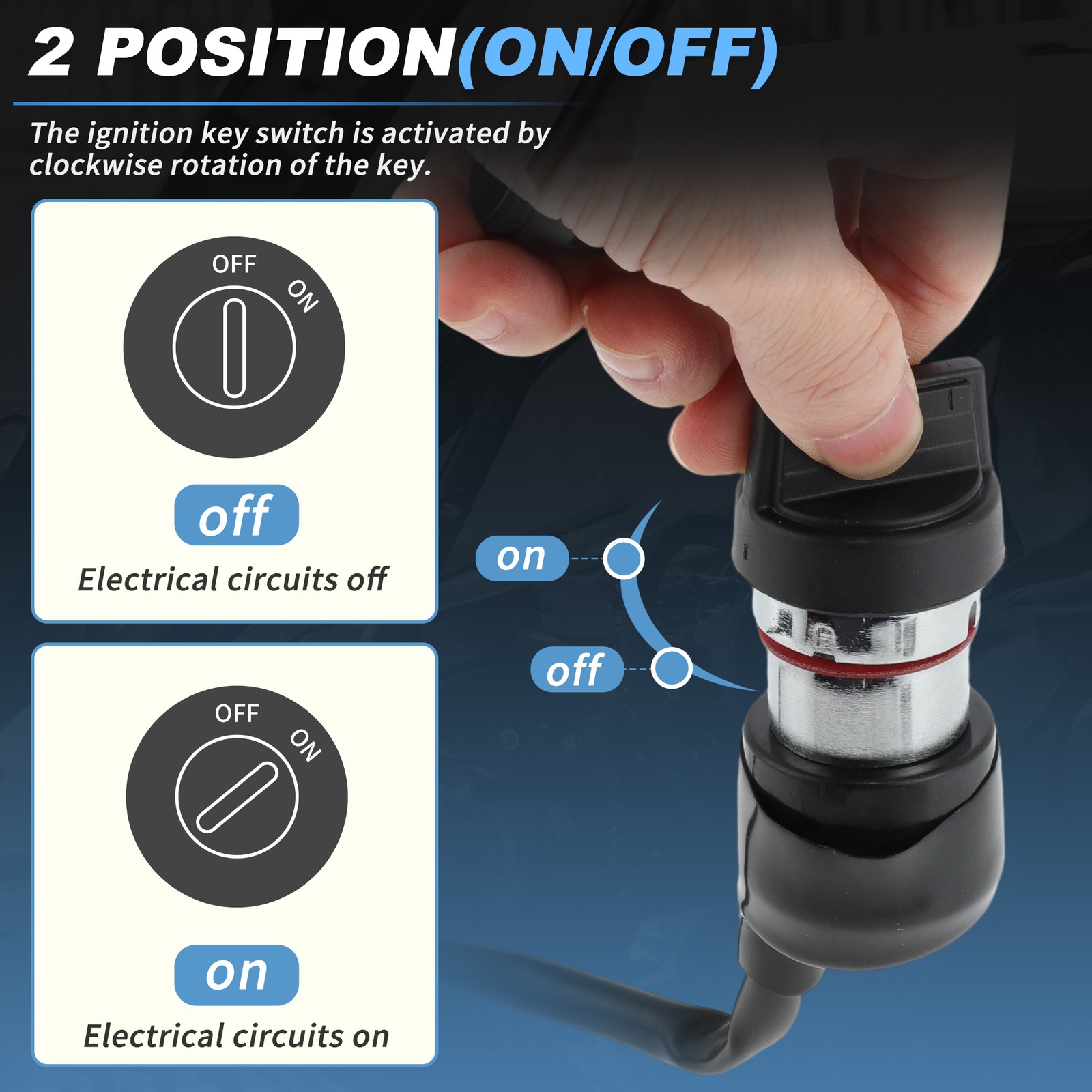 ATV Ignition Lock Switch Key Set for CFMOTO CFORCE 600 625 CF600 9DS0101006002