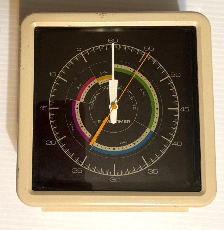 Vintage General Sportcraft Game Timer #12800 Wind Up Tested Works