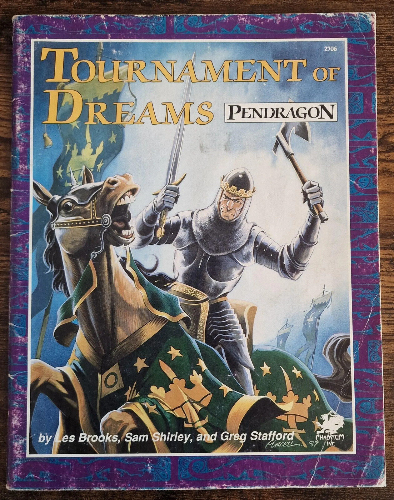 RPG Book for Pendragon Tournament of Dreams Chaosium Adventure Scenario 1st ed