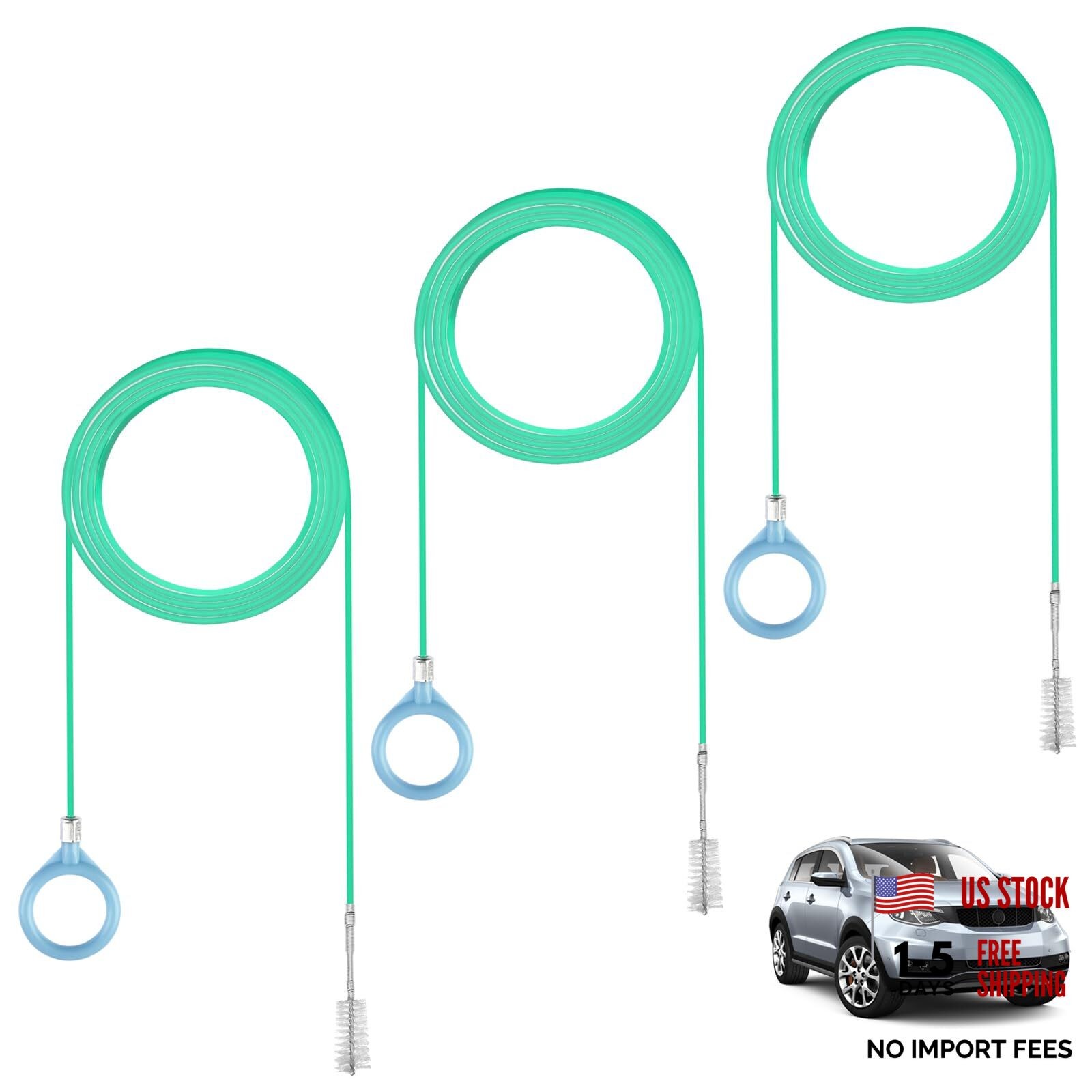 3 pcs Auto Sunroof Drain Cleaning Tool, 120 Inch Long Flexible green 120inch