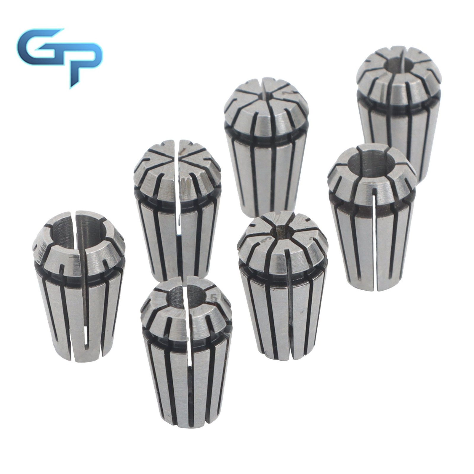 Precision ER11 Spring Collets 7 Pack 1-7mm for Lathe and Milling