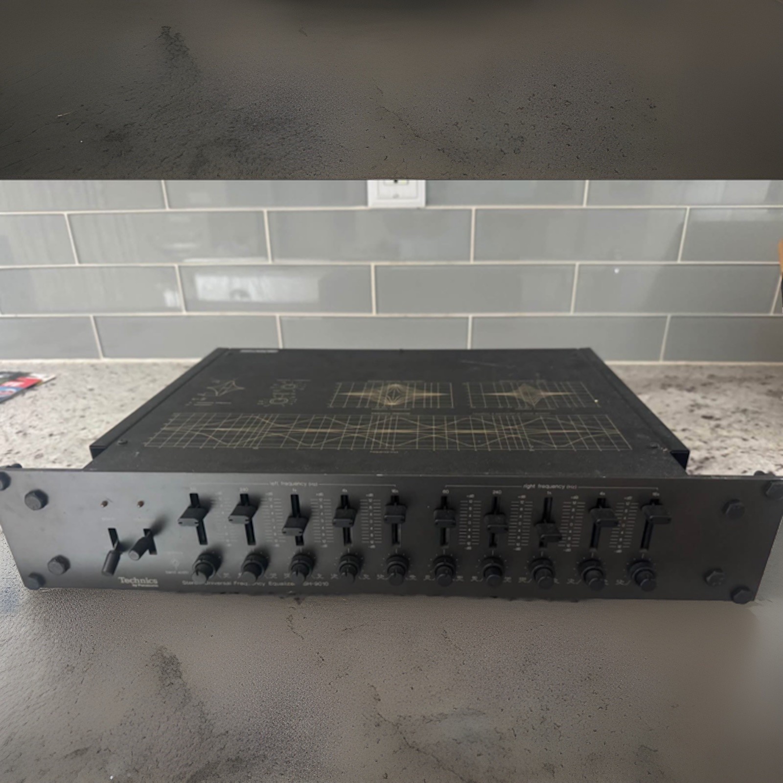 Vintage Technics SH-9010 Stereo Universal Frequency Equalizer Rack Mount