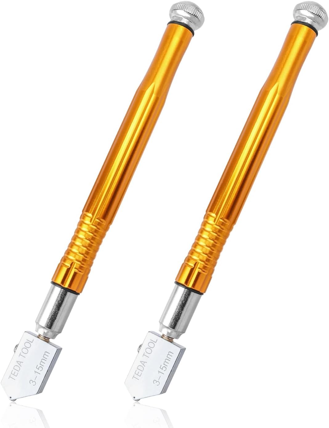 Mesee 2 Pieces Glass Cutter Set, Professional Tungsten Carbide Tip Glass...