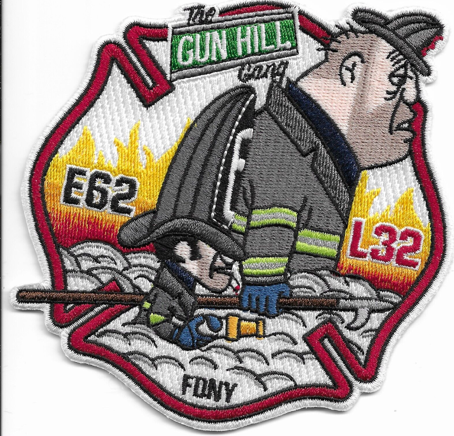 New York City - Engine - 62 / L-32 "Gun Hill Gang" (4.25" x 4.25") fire patch