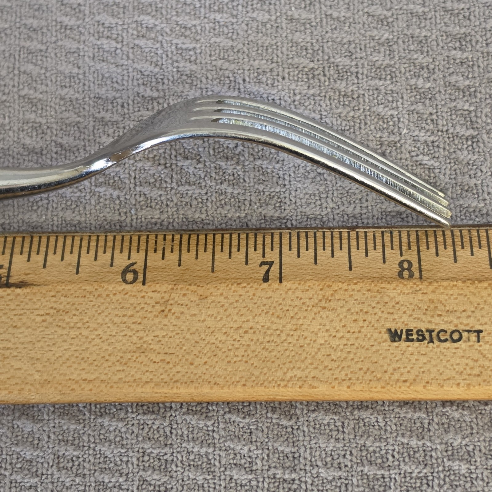 WILLIAMS SONOMA CUPOLA Dinner Fork TWO-TONE Hammered Stainless Flatware