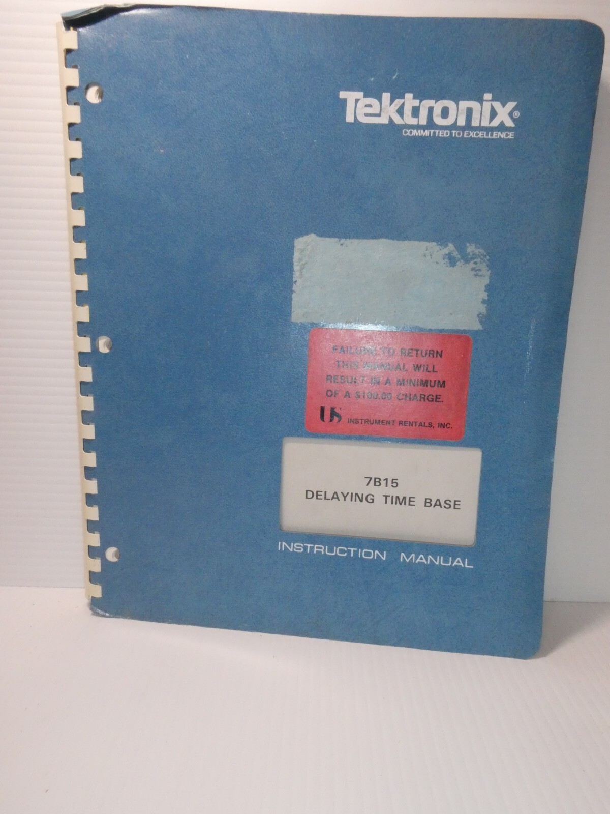 Tektronix 7B15 Delaying Time Base Instruction Manual (October 78)