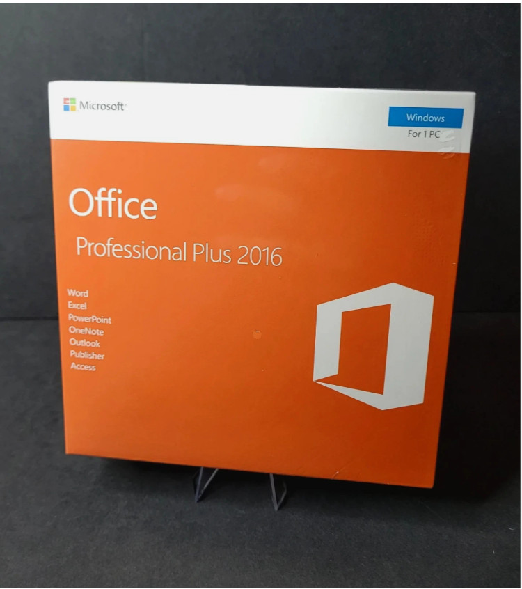 Microsoft ​Office Professional Plus 2016 DVD Sealed Retail Package for Windows