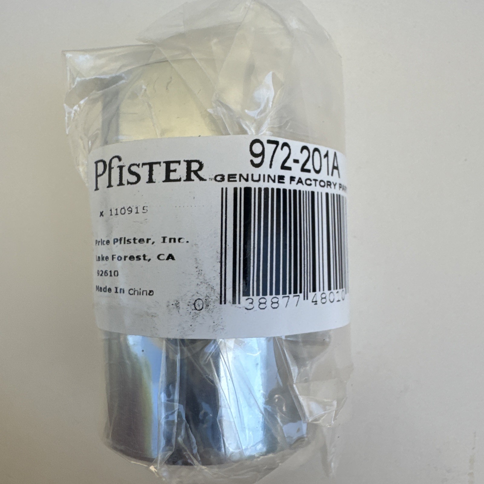 Pfister 972-201A Pfister SLEEVE REVERSIBLE Polished Chrome FREE SHIP