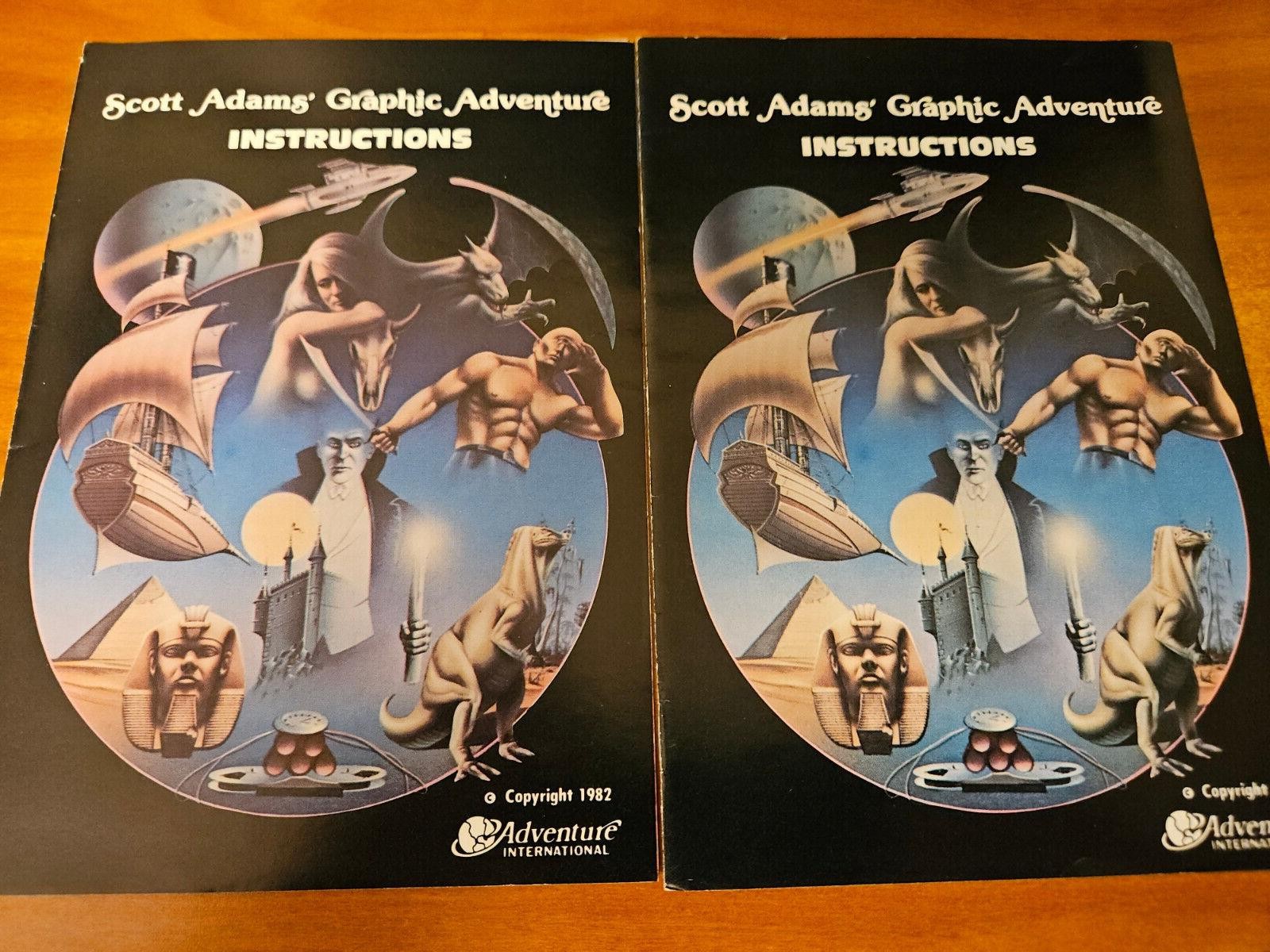 RARE Print Error - Instructions by Scott Adams, Inc. for ATARI