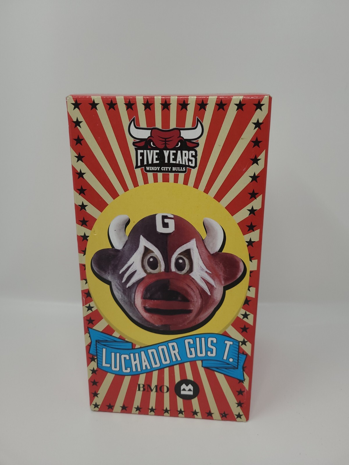 Windy City Bulls Luchador Gus T. BOBBLEHEAD Los Toros BMO Brand New In Box