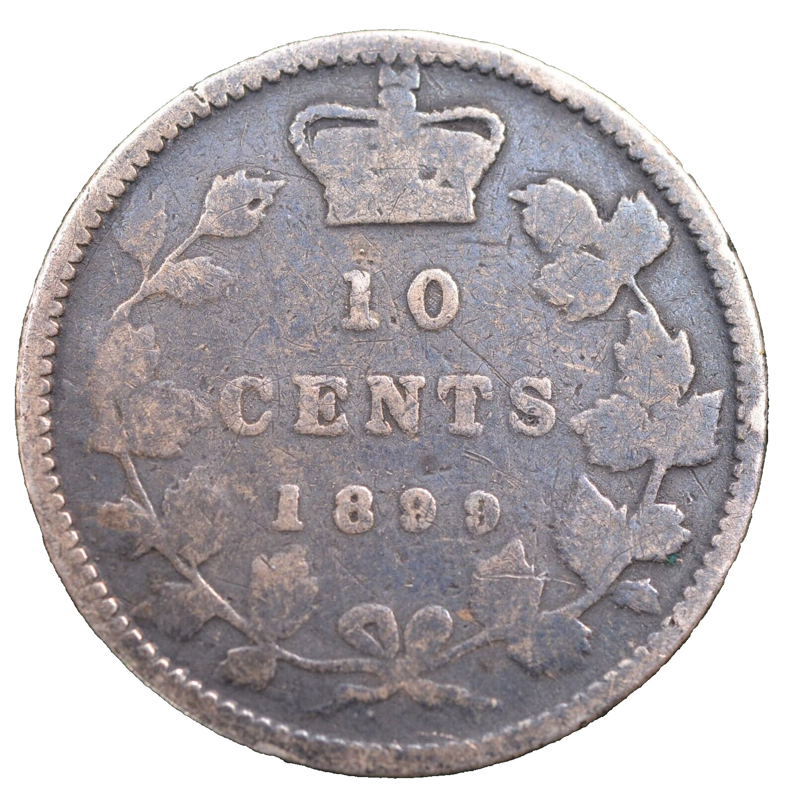 1899 ~ Canada Silver 10 Cents Coin  (C0102)