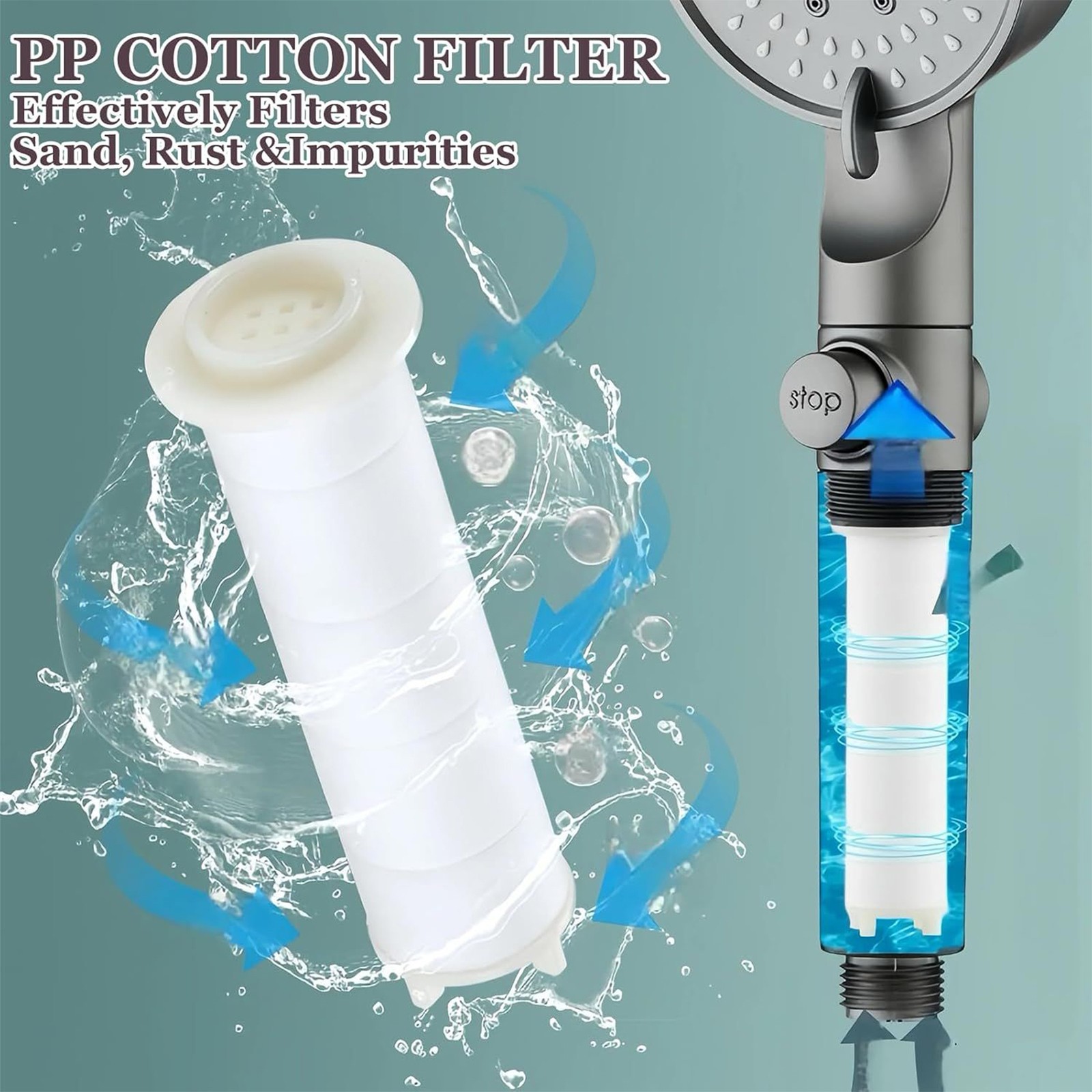 HydroBoost High Pressure 5-Mode Filtered Shower Head, HydroBoost Shower Head