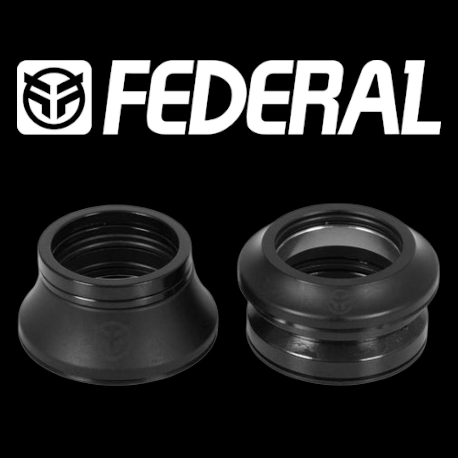 Federal Bmx Integrated Heaset 1" 1/8th Black