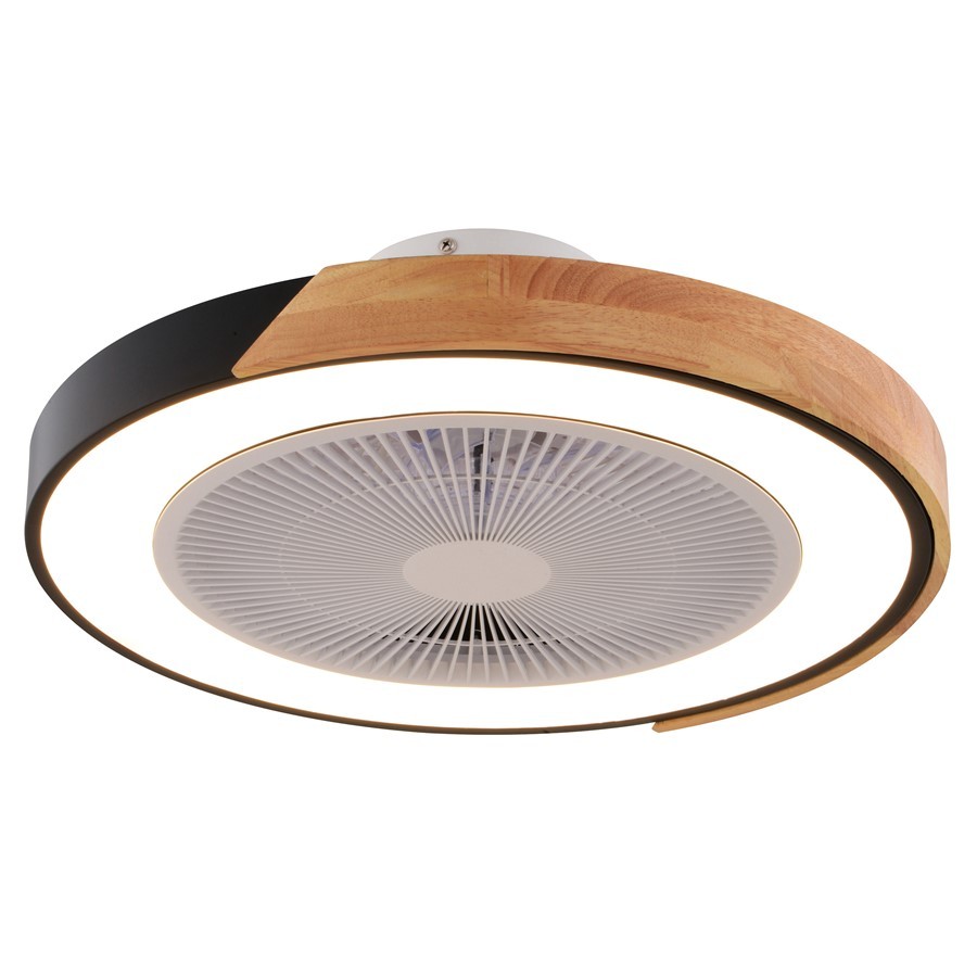 Vaxcel Everette 1 Light 20"LED Ceiling Fan, Matte Black/No Shade - F0131