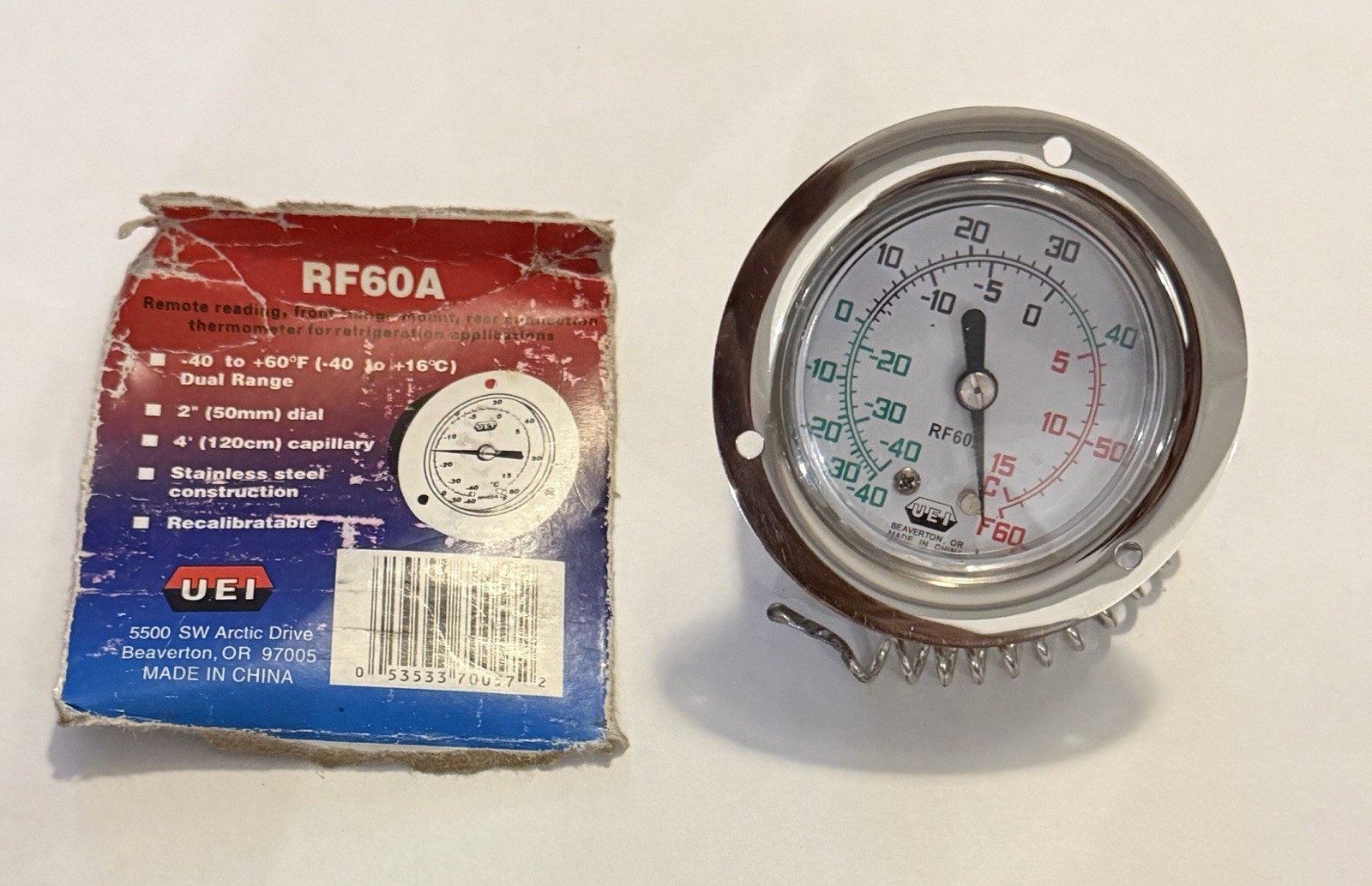 UEI RF60A Remote Reading Thermometer Dual Range - NEW