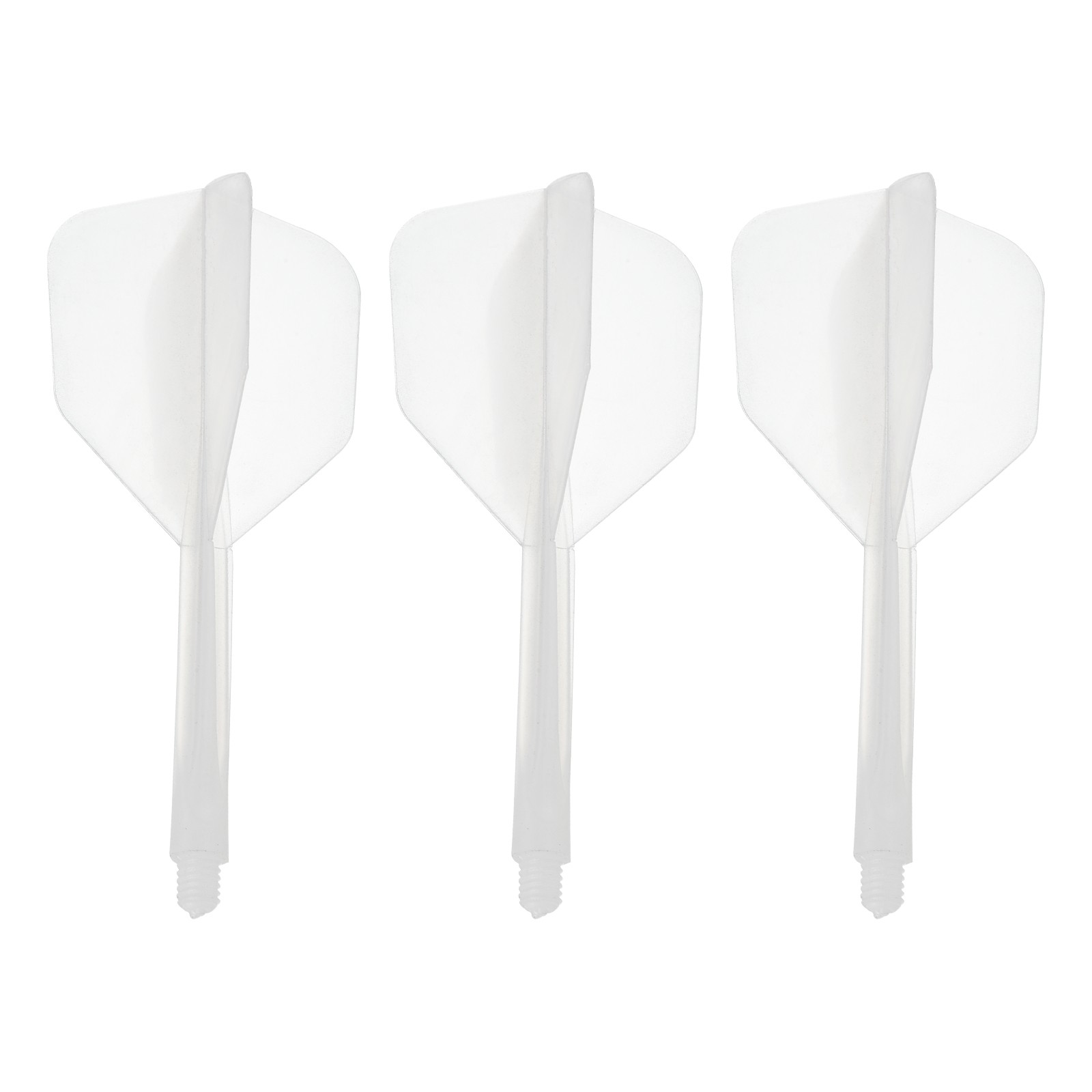 Integrated Dart Shaft Flights, 3 Pack Durable Dart Flight Set, Clear