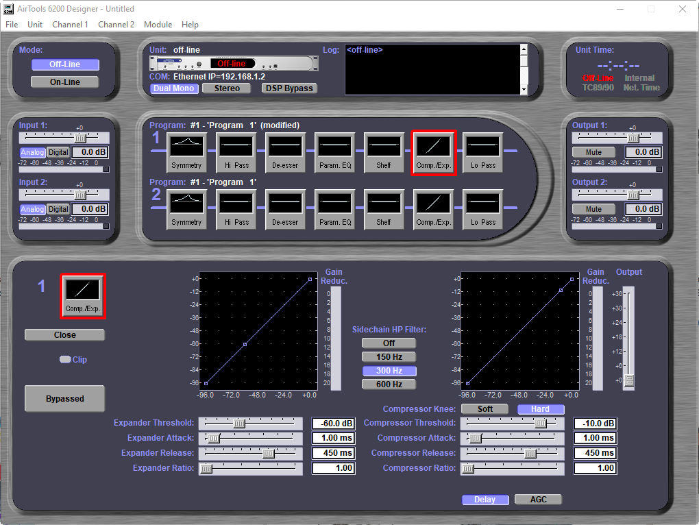 Airtools Symetrix 6200 Digital Mic Preamplifier Voice Speech Processor Voiceover
