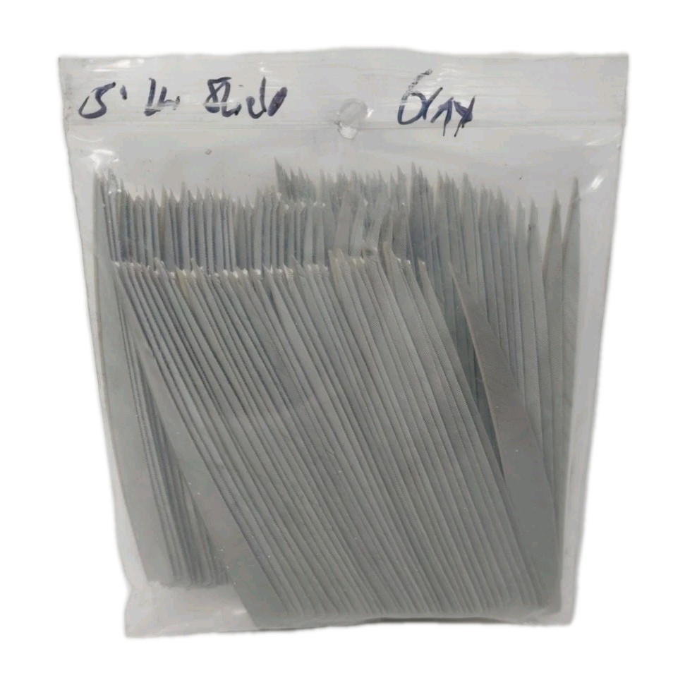 100pk Archery Arrow Feathers 5" Left Wing: Shield Gray
