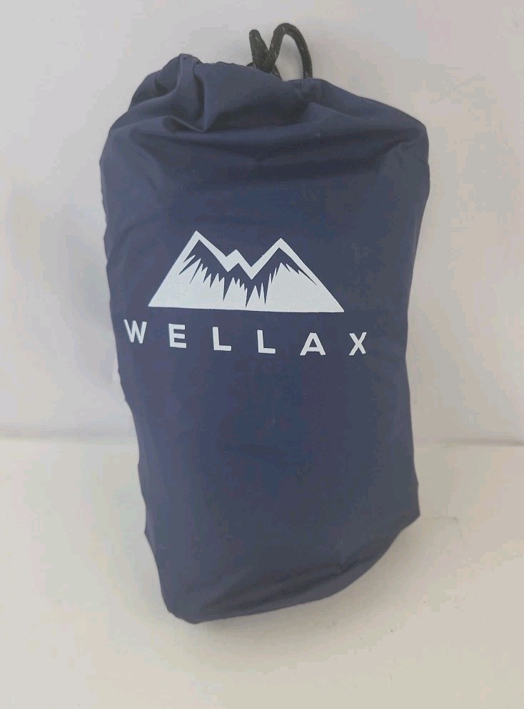 Wellax Blue  Lightweight Sleeping Pad Camping Hiking Compact Inflatable Mat