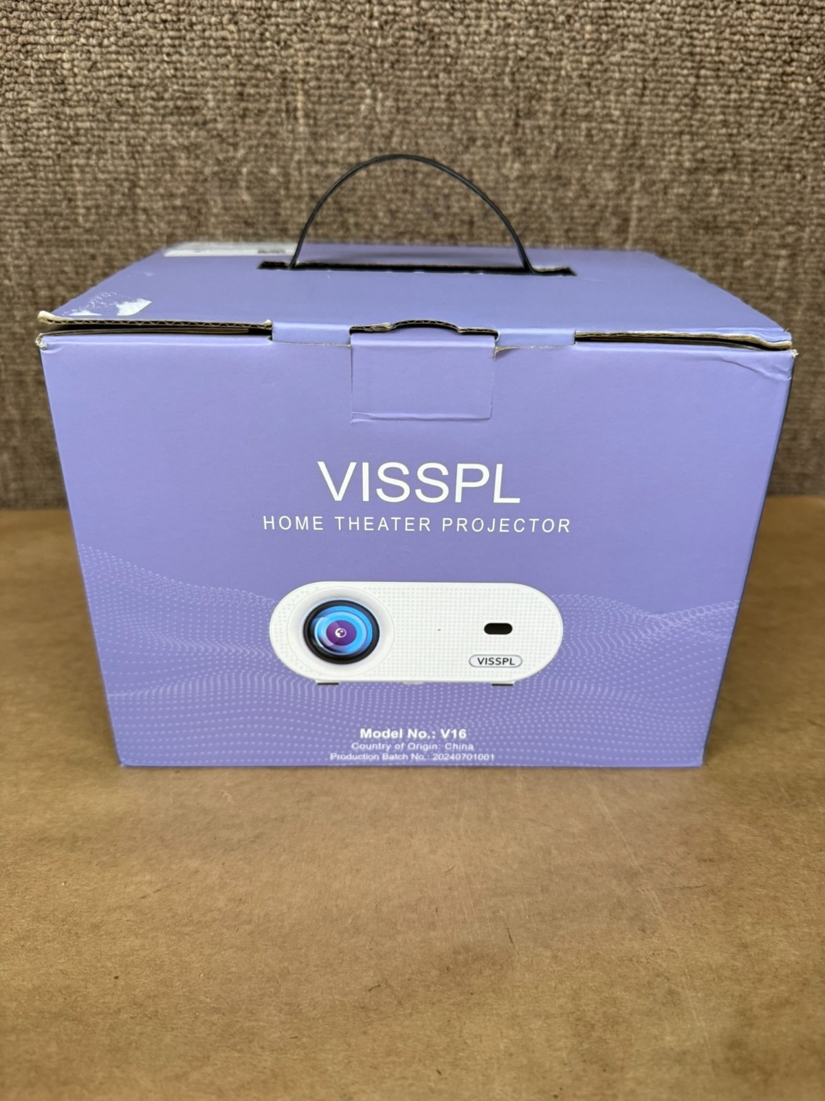 VISSPL Mini Projector Full HD 1080p Video Projector model V16