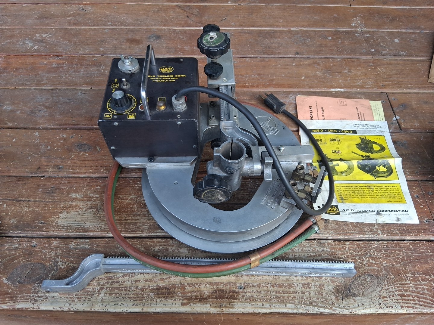 Bug-o Hob-o Circle Burning System Weld Tooling Corp