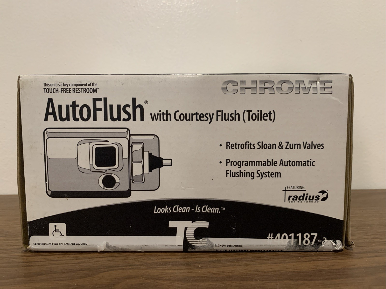 Rubbermaid Commercial TC 401187A Auto Flush Toilet Flushing System - Chrome