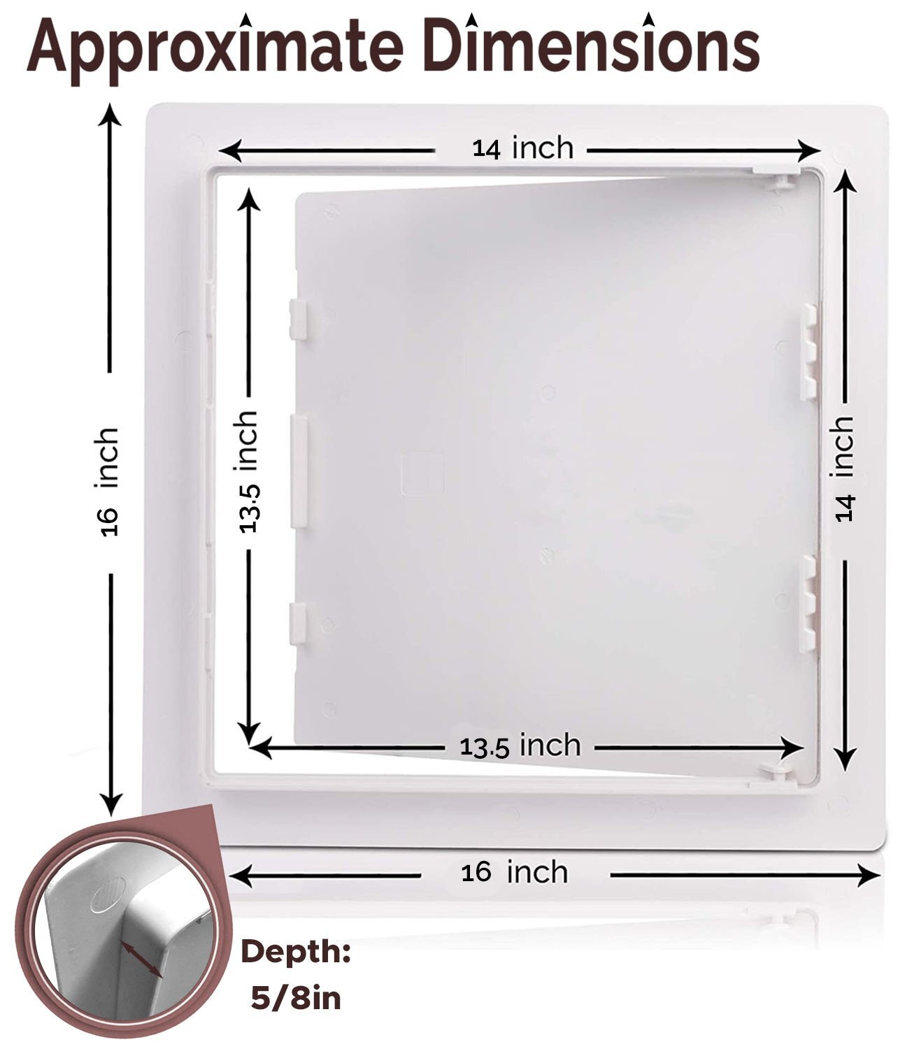 Morvat 14x14 Access Panel with Hinged Door for Drywall & Ceiling