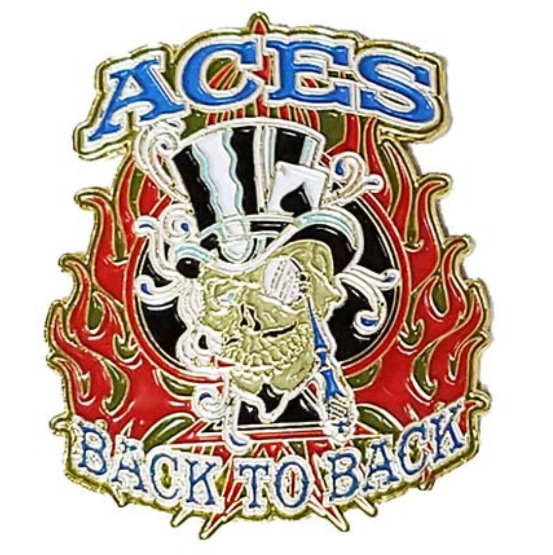 Grateful Dead Aces Back To Back Pin