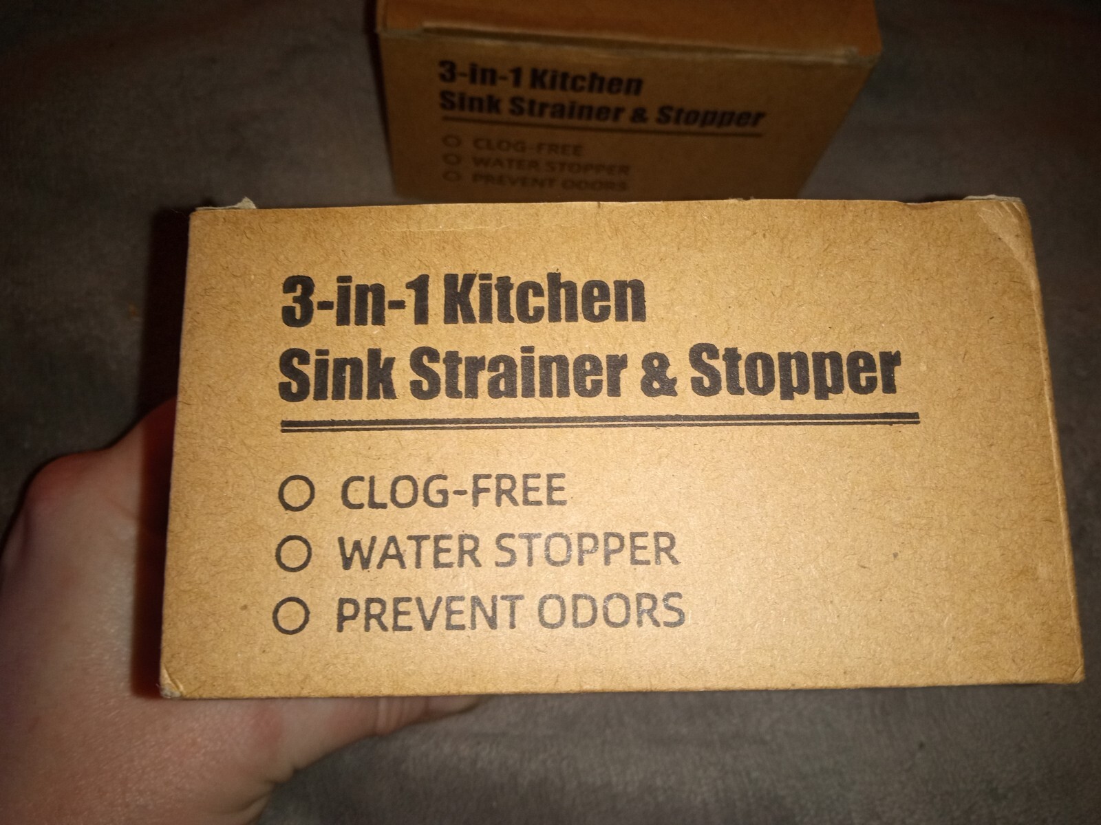 Hibbent 3 in 1 Universal Kitchen Sink Drain Strainer & Stopper Combo - Open Box