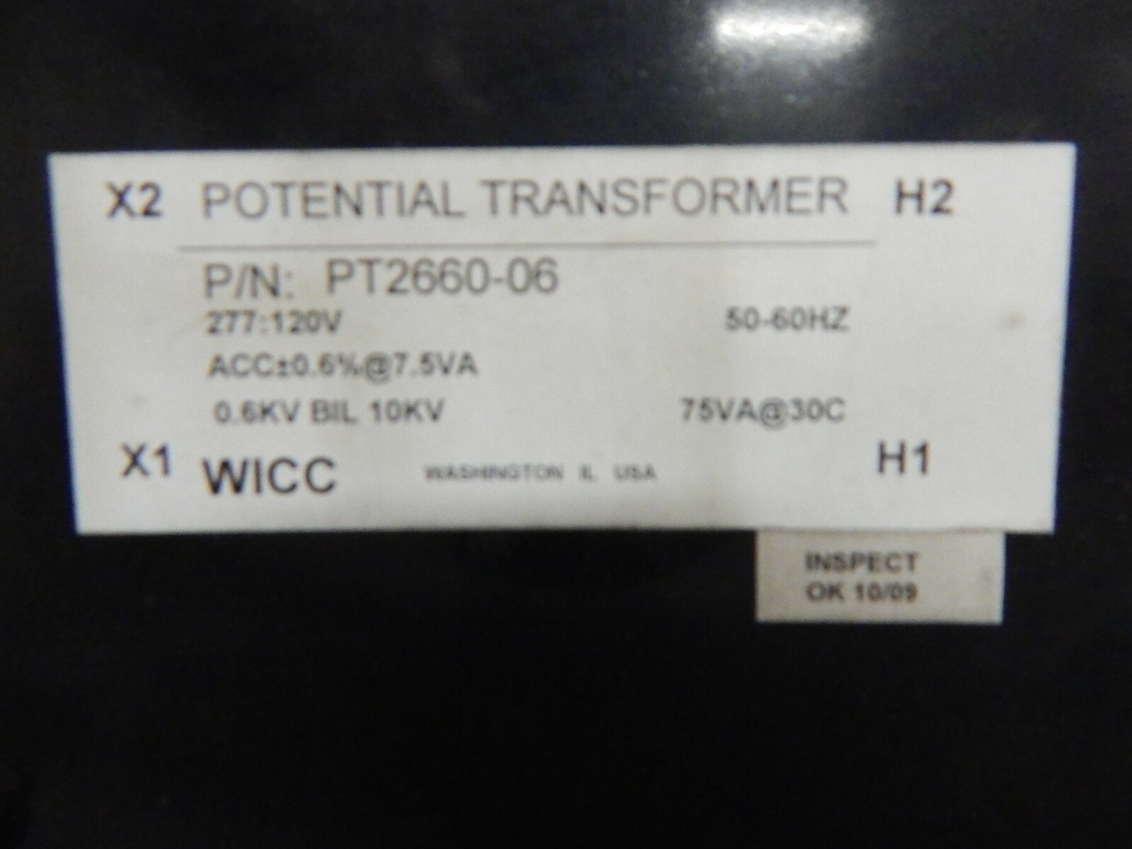 Potential Tramsformer P/N PT26606-06