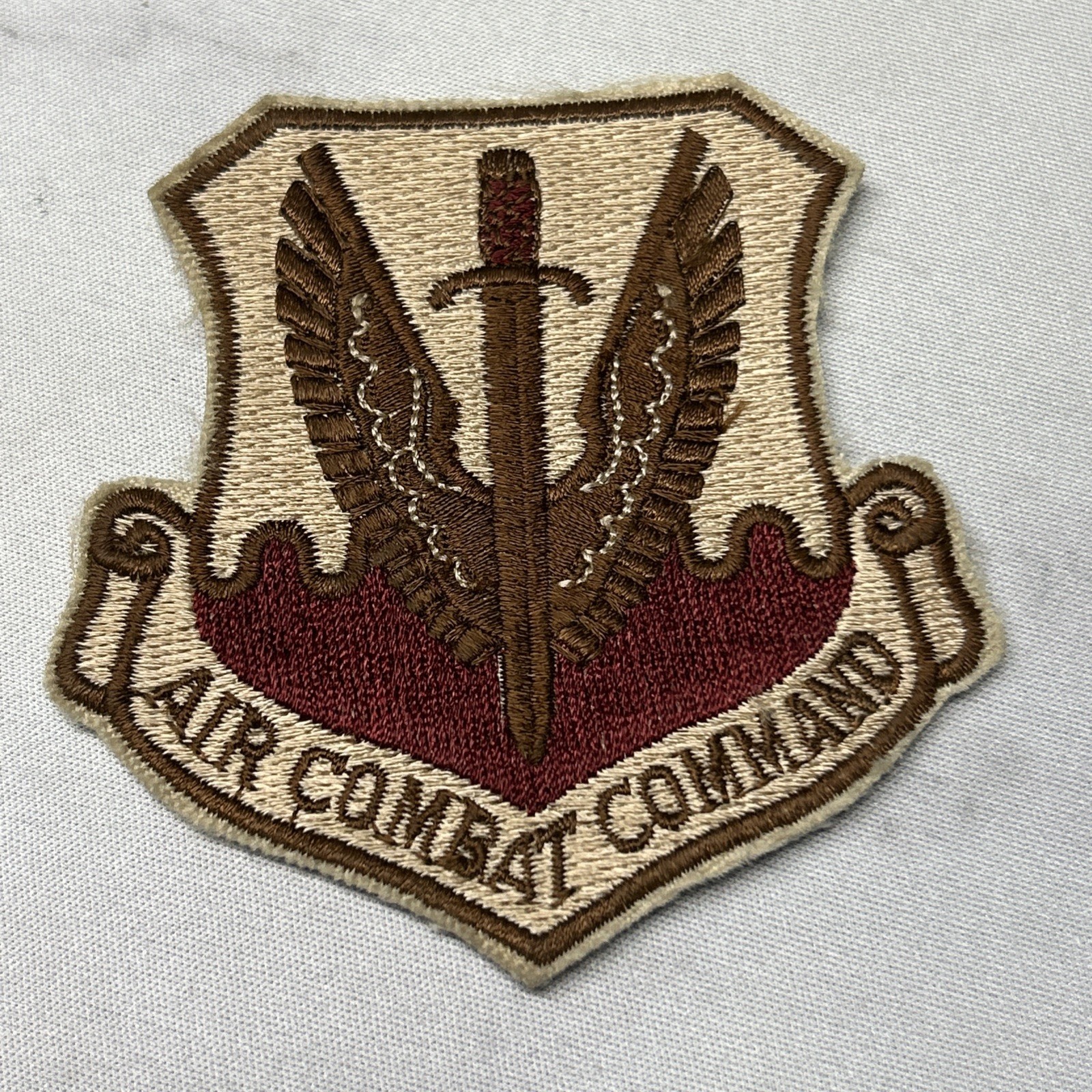 AIR FORCE AIR COMBAT COMMAND AUTHENTIC USAF DESERT PATCH