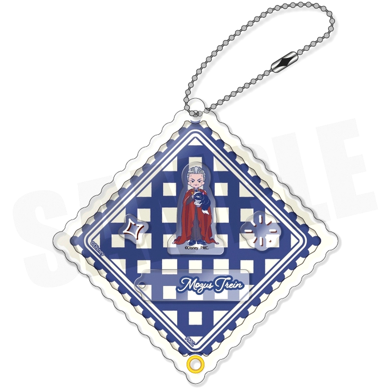 Mozus Trein Twisted-Wonderland RetoPop Shaker Keychain Night Raven St Japan C968