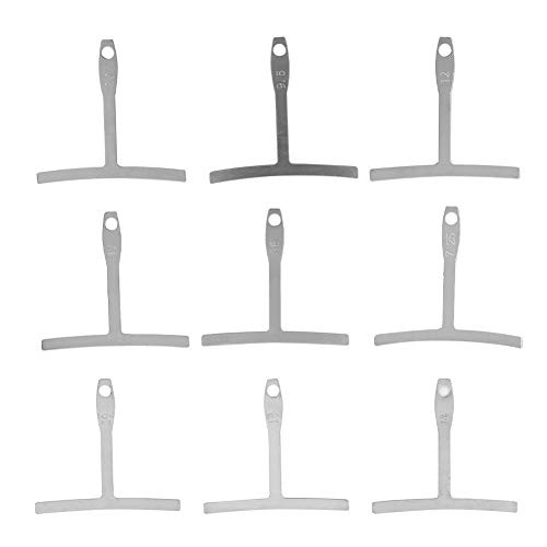 9 Pcs Understring Radius Gauge, Universal Guitar Gauge for Guitar Bass Bridge...