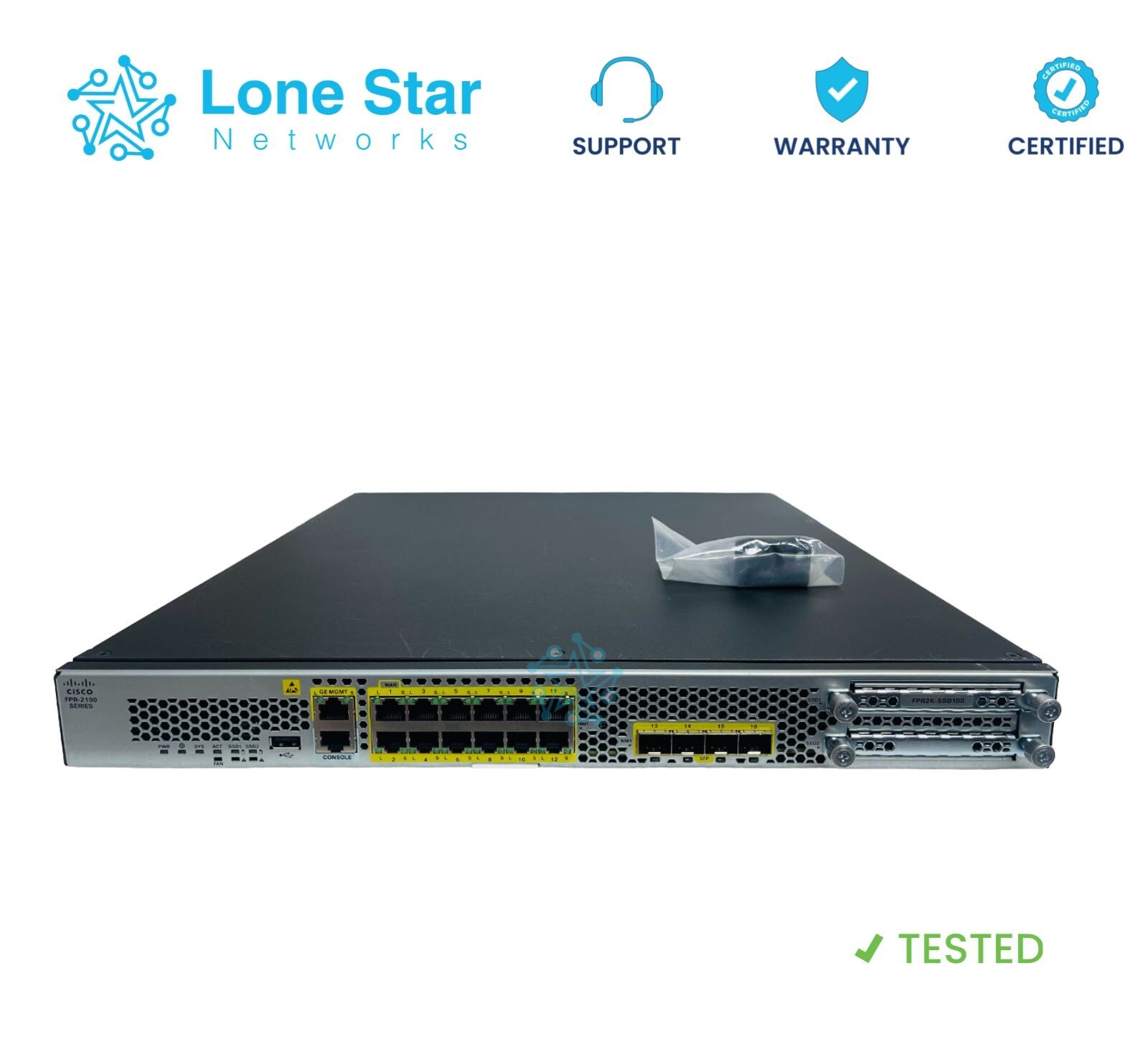 Cisco FPR2110-NGFW-K9 Firepower 2110 NGFW-Cisco -Lifetime Warranty